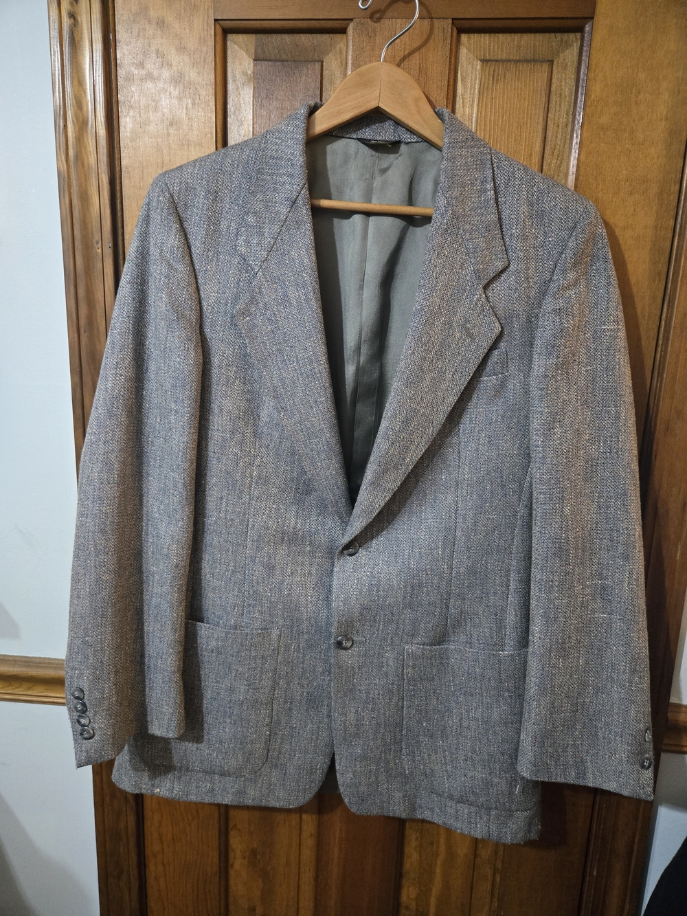 Textured Gray Tweed Men's Blazer - Tailored Sport Coat
